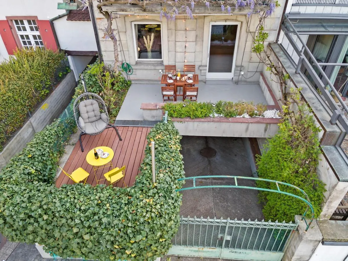 True Basel - Zentral I Terrasse Mit Rheinblick Apartment